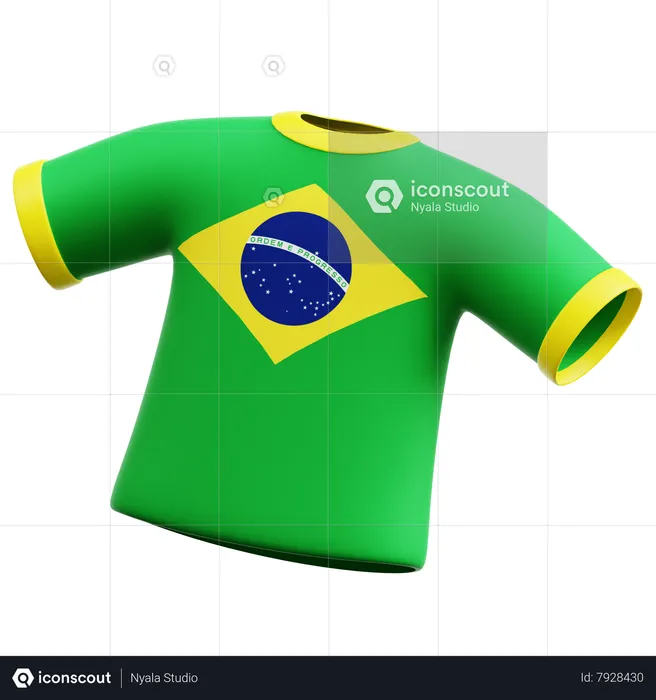 Brazilian Shirt  3D Icon