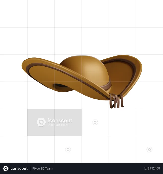 Brazilian Traditional Leather Cap  3D Illustration