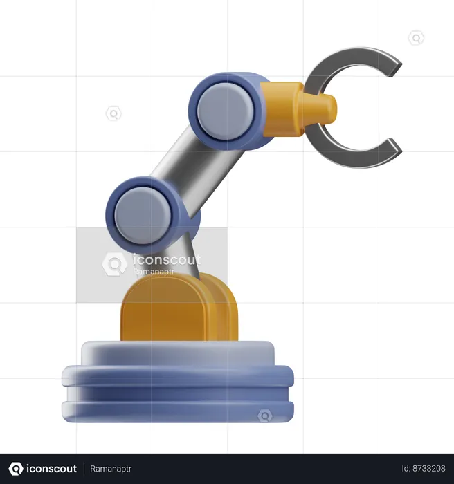 Brazo robotico  3D Icon