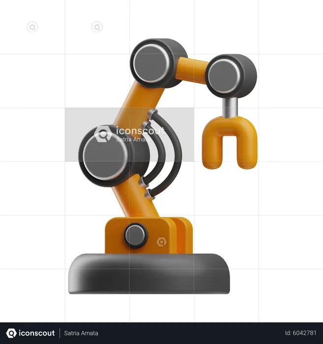 Brazo robotico  3D Icon