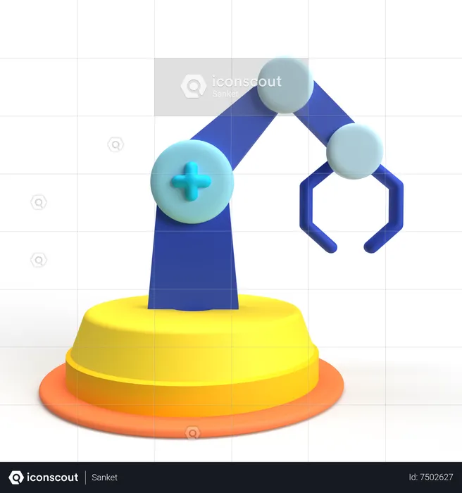 Brazo robotico  3D Icon