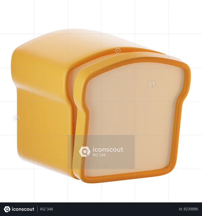 Bread  3D Icon