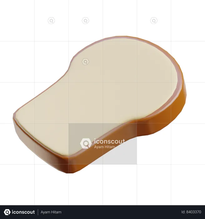 Bread  3D Icon