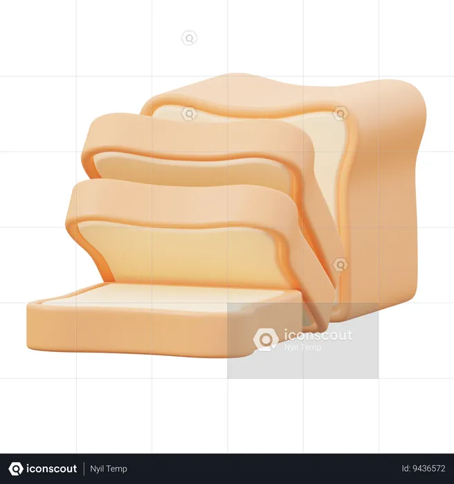 Bread  3D Icon