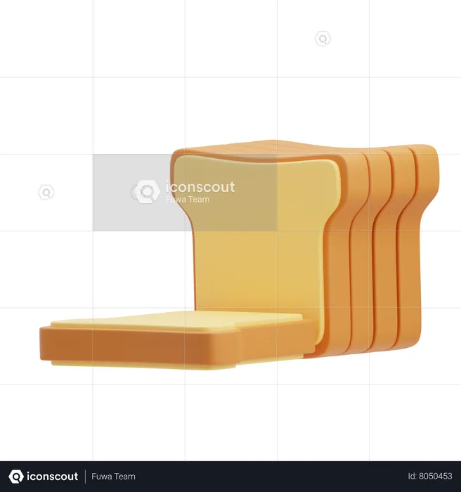 Bread  3D Icon