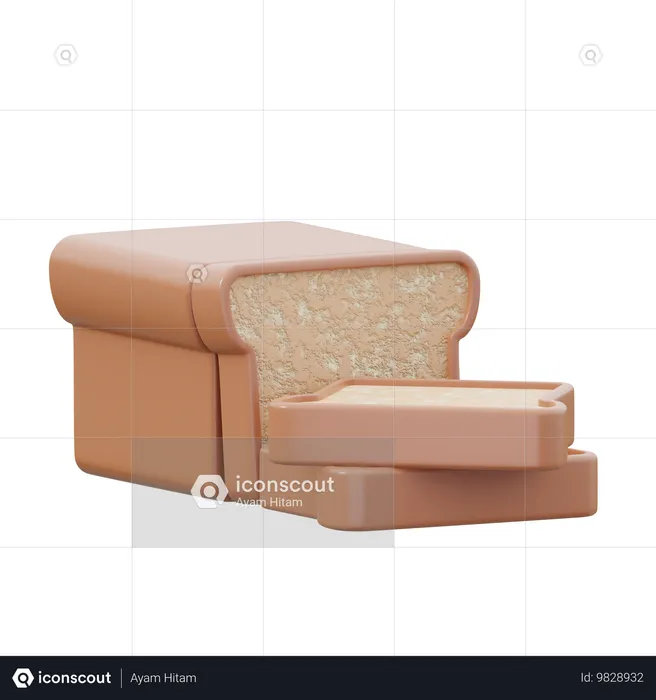 Bread  3D Icon