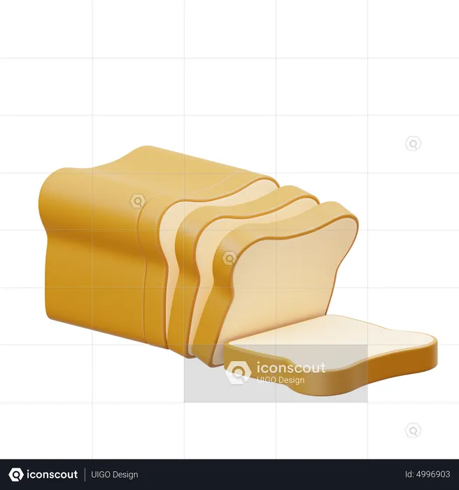 Bread  3D Icon