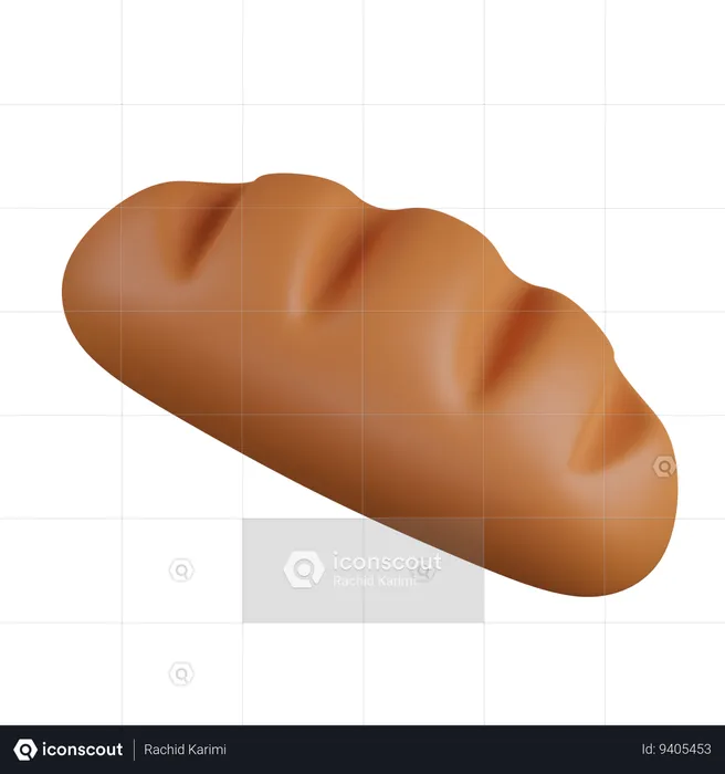 Bread  3D Icon