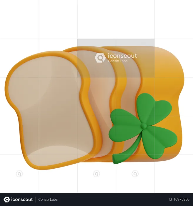 Bread  3D Icon