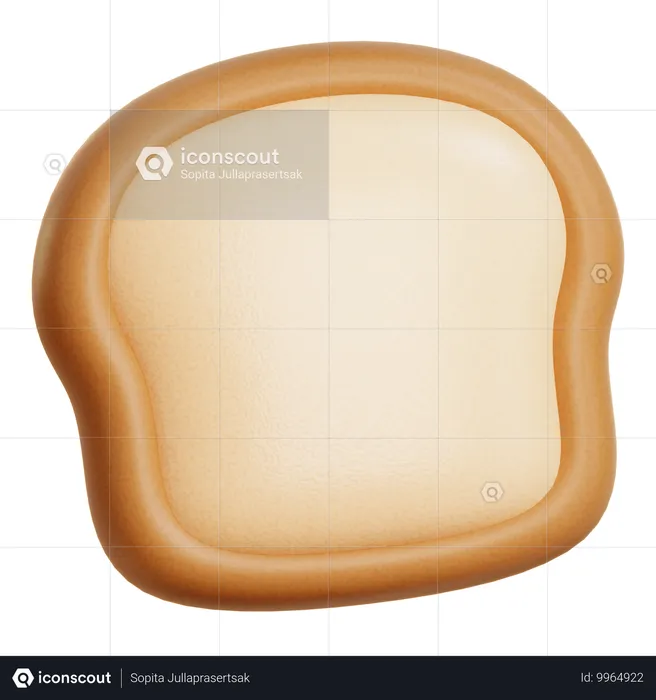 Bread  3D Icon