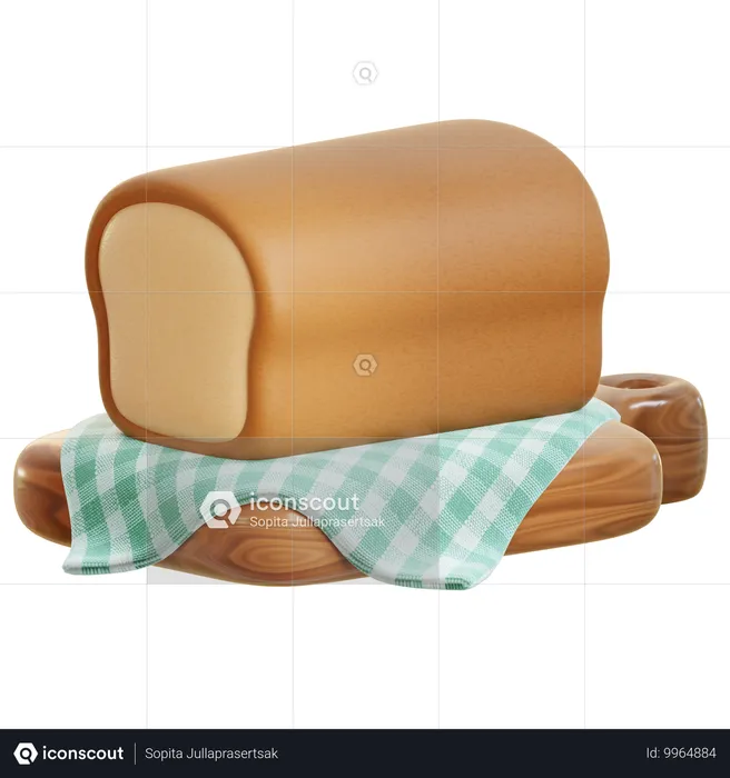 Bread Cutting  3D Icon