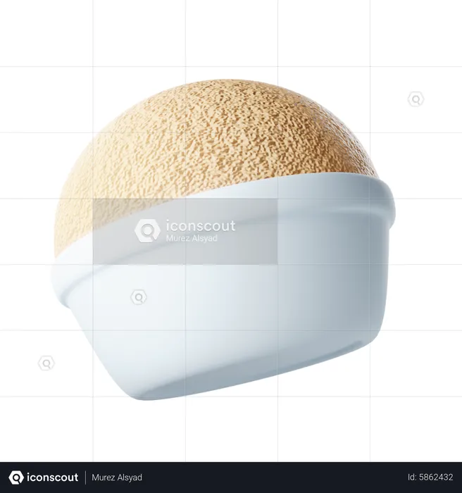 Bread In A Bowl  3D Icon