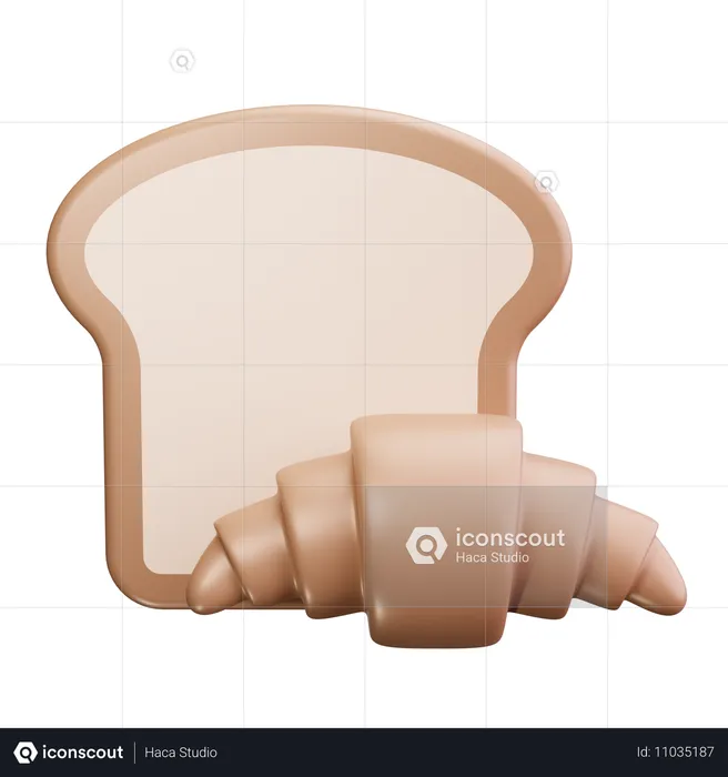 Bread Loaf  3D Icon