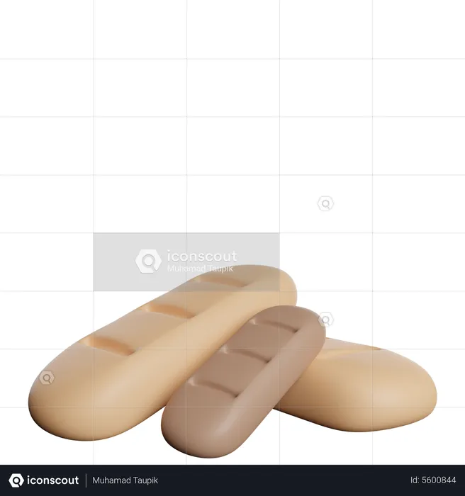 Bread Loafs  3D Icon