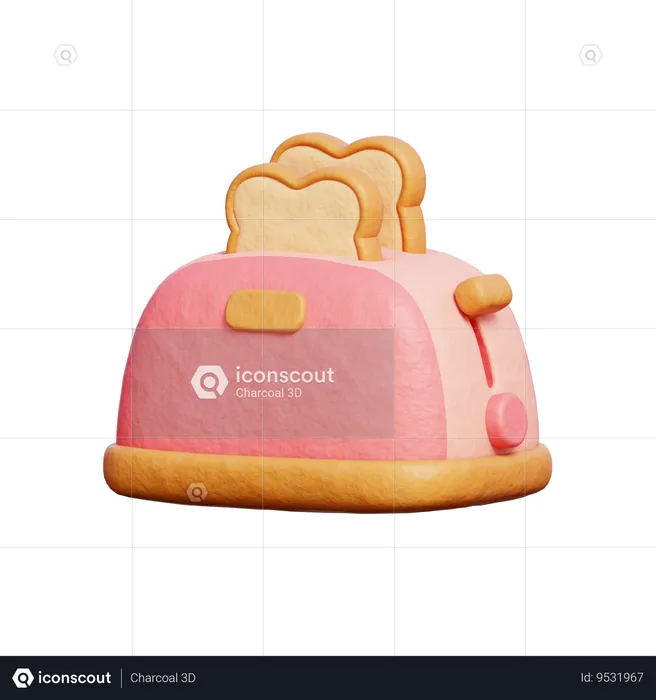 Bread Toaster  3D Icon