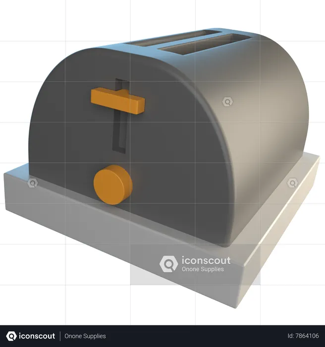 Bread Toaster  3D Icon