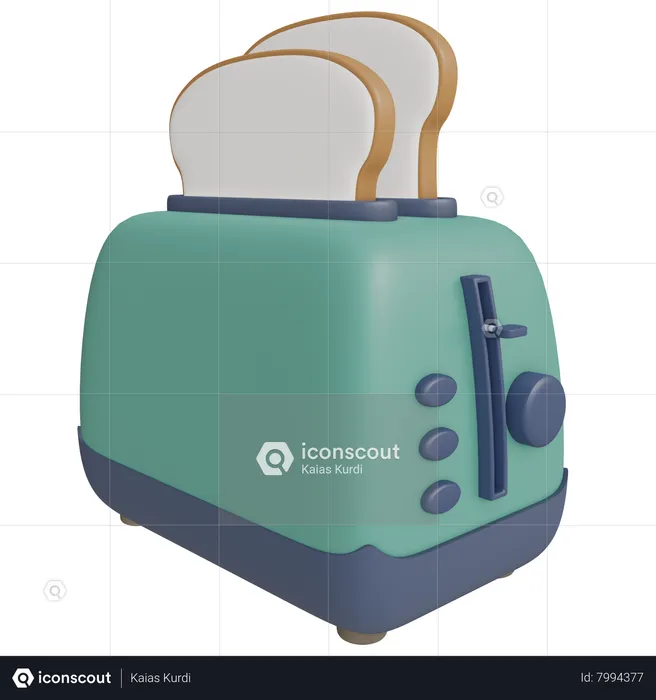 Bread Toaster  3D Icon