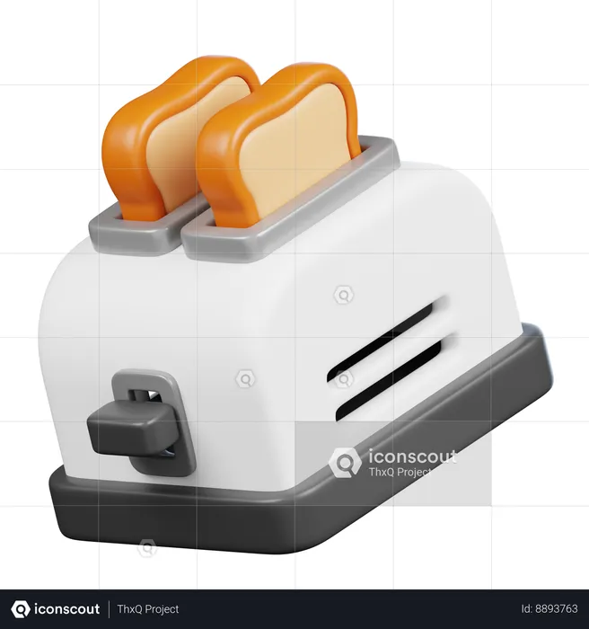 Bread Toaster  3D Icon