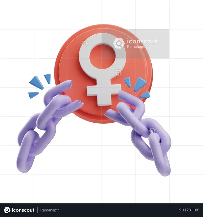 Breaking Gender Stereotypes  3D Icon