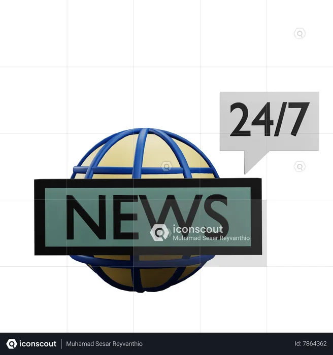 Breaking News  3D Icon