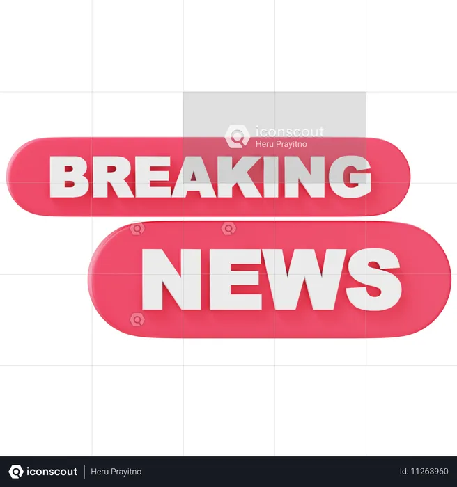 Breaking News  3D Icon