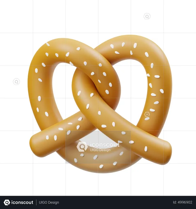 Brezel  3D Icon