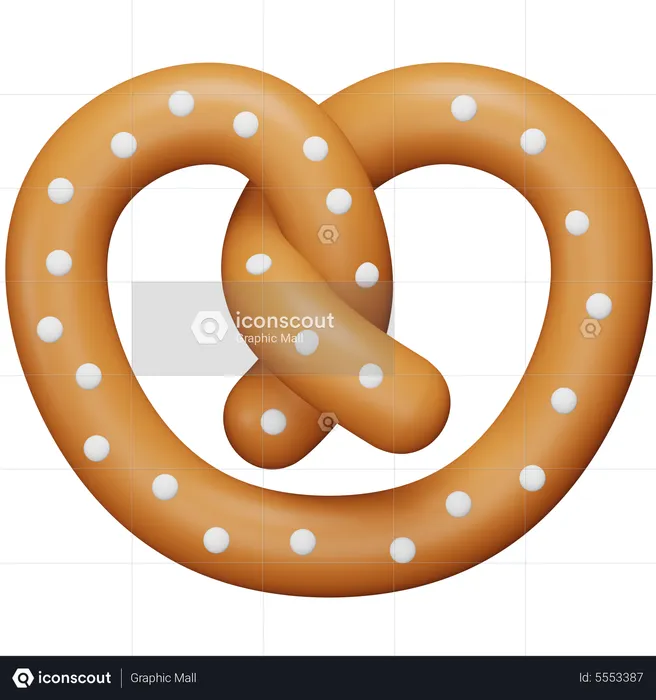 Brezel  3D Icon