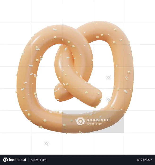 Brezel  3D Icon