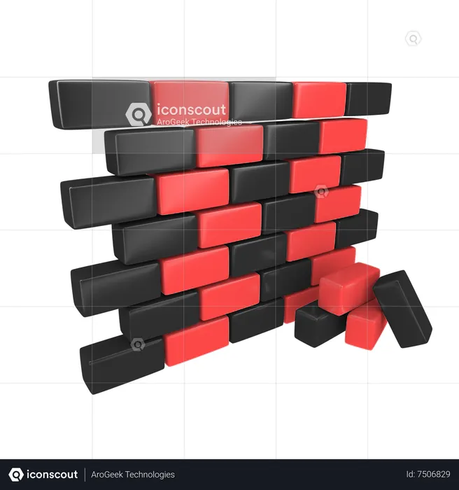 Brick  3D Icon