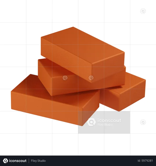 Brick  3D Icon