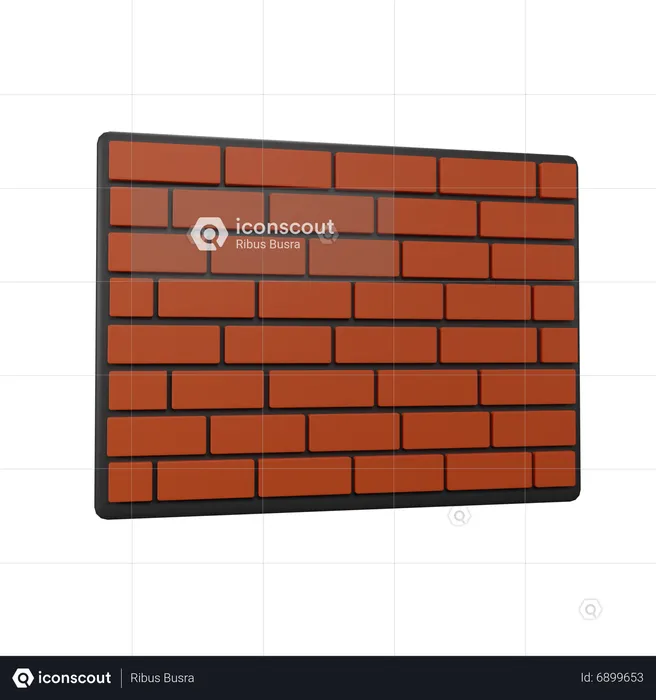 Brick Wall  3D Icon