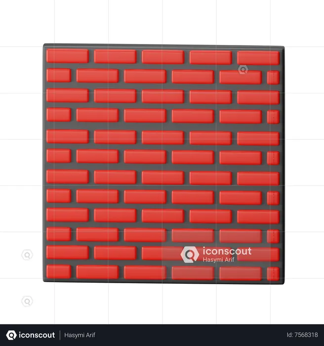 Brick Wall  3D Icon