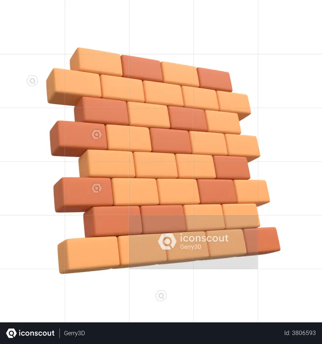 Brick Wall  3D Illustration