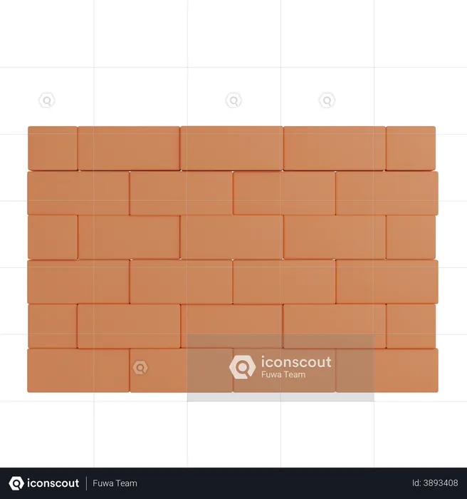Brick Wall  3D Illustration