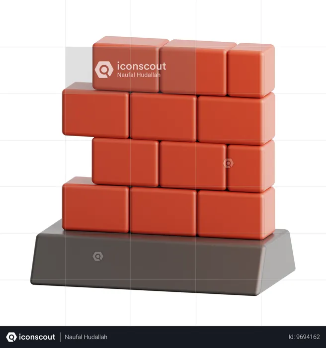 Brickwall  3D Icon