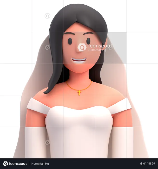 Bride  3D Icon