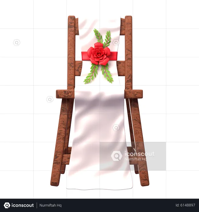 Bride Chair  3D Icon