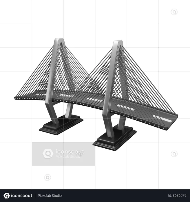 Bridge  3D Icon