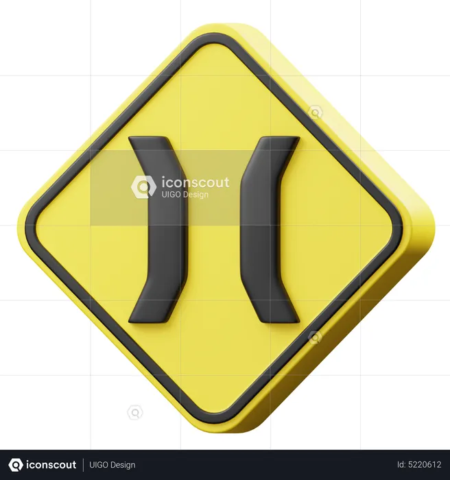 Bridge Sign  3D Icon
