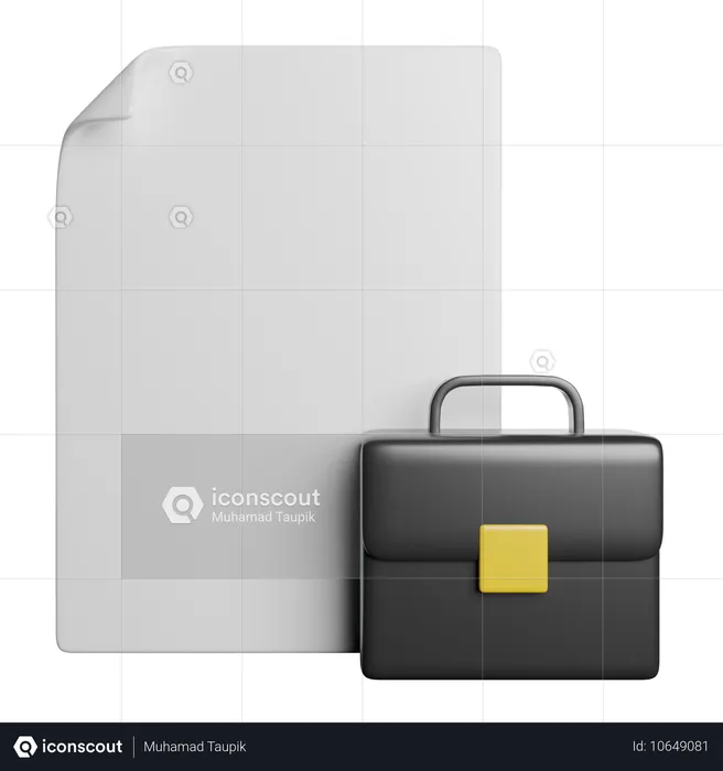 Briefcase  3D Icon