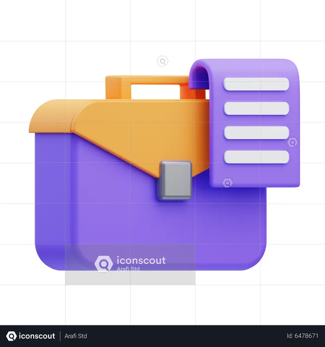 Briefcase  3D Icon