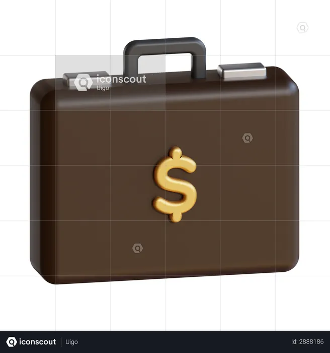 Briefcase  3D Illustration