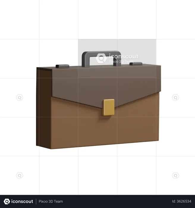 Briefcase  3D Illustration