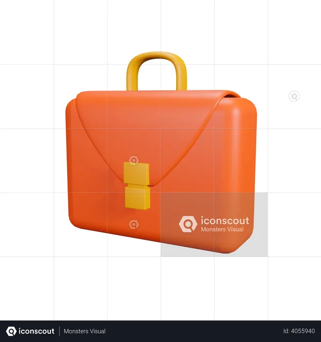 Briefcase  3D Illustration