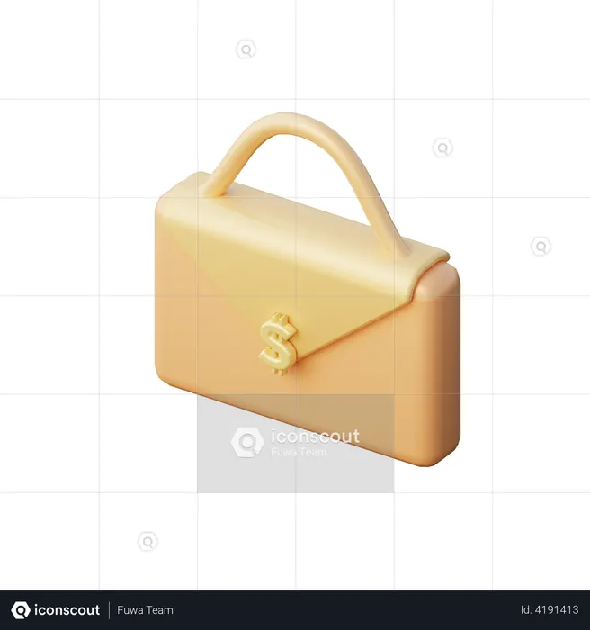 Briefcase  3D Illustration