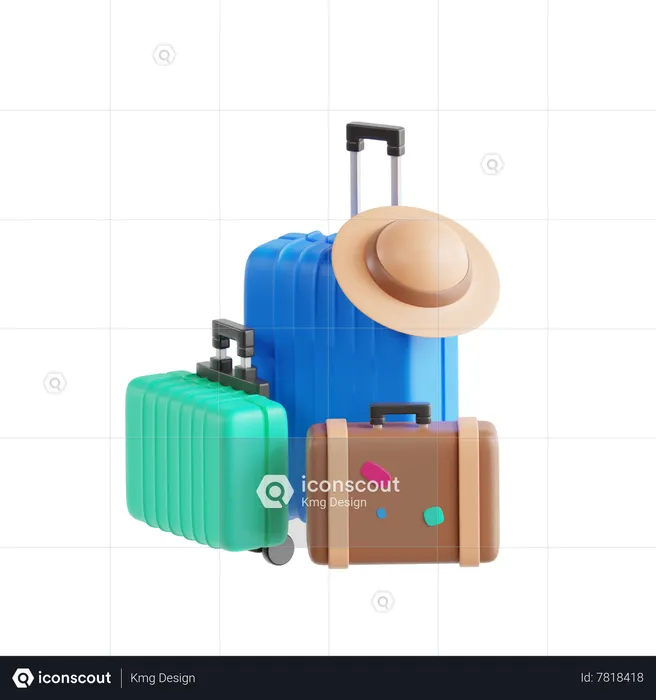 Briefcase Travel  3D Icon