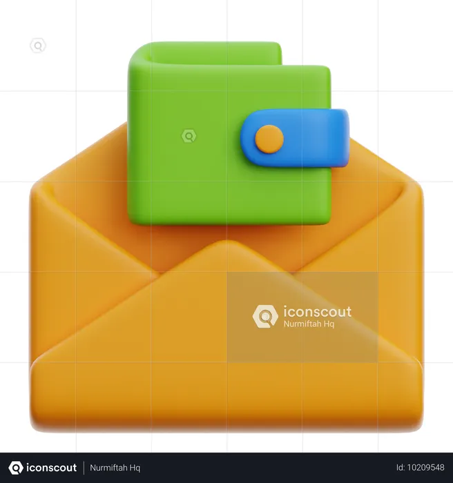 E-Mail-Adresse des Wallets  3D Icon