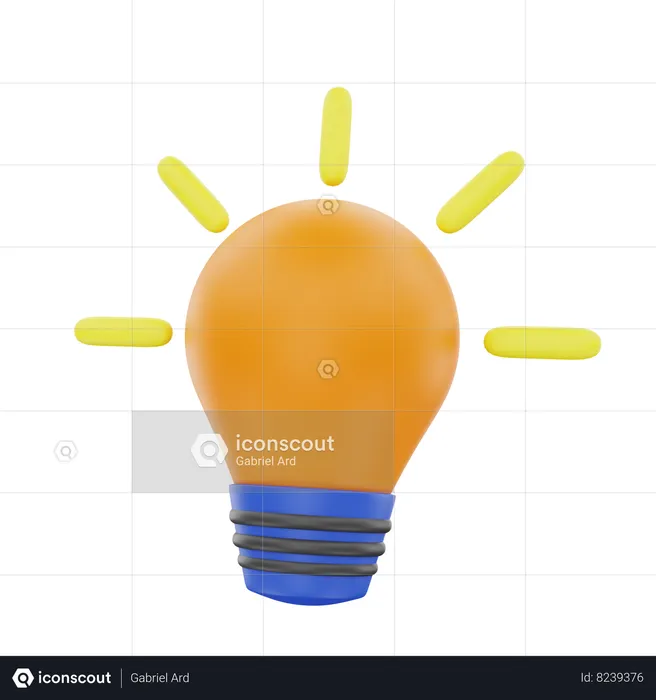Bright Idea  3D Icon