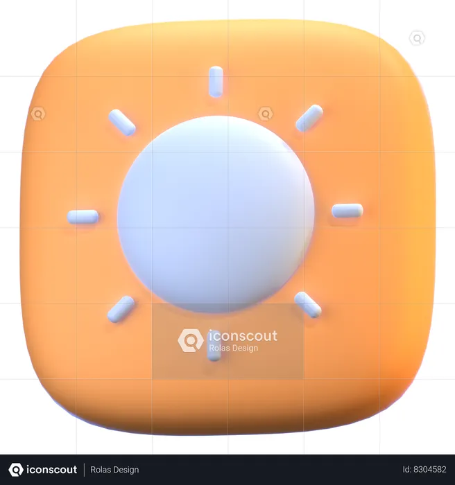 Brightness  3D Icon