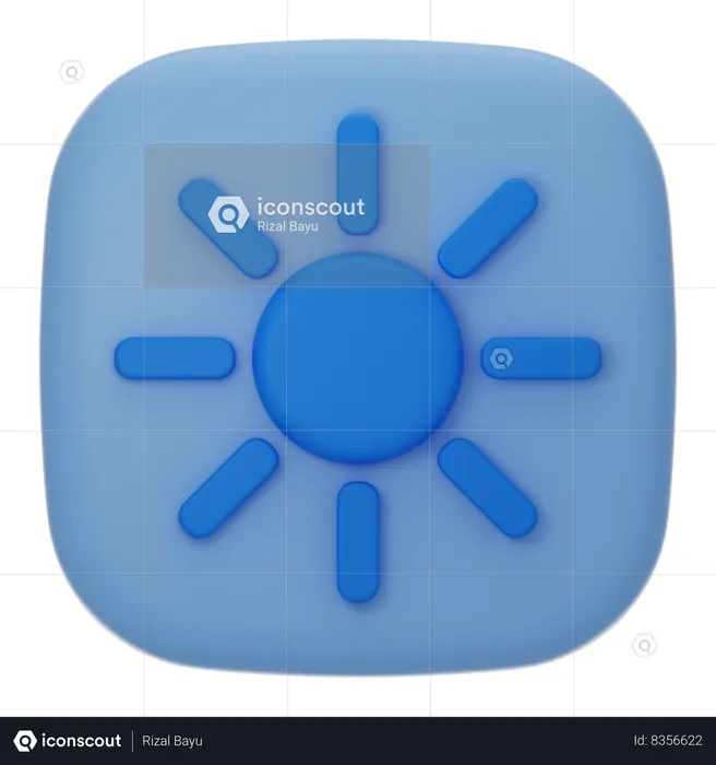 Brightness  3D Icon